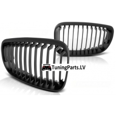 BMW E87/E81/E82/E88 (07-13) priekšējās restes, melnas/matētas  