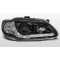 Renault Megane (96-99)/Scenic (96-99) priekšējie lukturi, LED dayline, melni