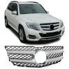 Mercedes GLK X204 (12-15) priekšējā reste, melna / sudraba / hromēta