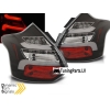 Ford Focus 3 (11-14) Hatchback aizmugurējie LED lukturi, melni, dinamisks pagriezienu rādītajs