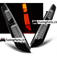 Ford Focus (04-08) aizmugurējie LED lukturi + LED pagriezieni, melni