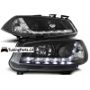 Renault Megane (02-05) priekšējie LED Dayline lukturi, melni 