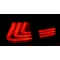 LEXUS RX 330 / 350 (03-08) aizmugurējie LED lukturi, tonēti, melni