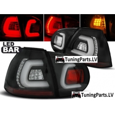 VW Golf 5 aizmugurējie LED lukturi, melni