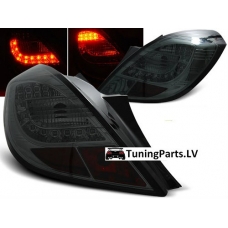 Opel Corsa D (06-14) 3 durvju hečbeka aizmugurējie LED lukturi, tonēti
