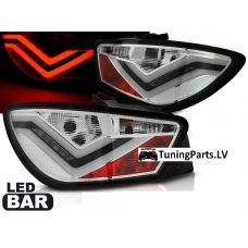 Seat Ibiza 6J (08-12) 3-durvju aizmugurējie LED lukturi, hromēti