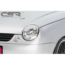 VW Lupo (98-05) priekšējo lukturu uzlikas, melnas