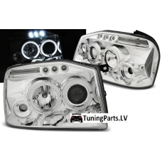 Nissan Frontier (01-04) priekšējie lukturi, eņģeļacis, hromēti