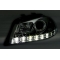 Seat Ibiza (02-08) priekšējie LED Dayline lukturi, hromēti