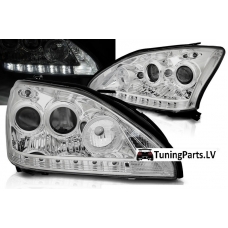 LEXUS RX 330 / 350 (03-08) priekšējie LED Dayline lukturi, hrometi