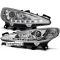 Peugeot 207 (06-12) priekšējie LED Dayline lukturi, hromēti