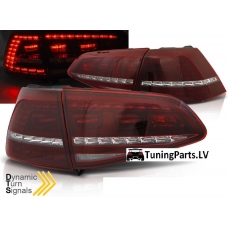 VW Golf 7 aizmugurējie LED lukturi, dinamisks pagriezienu rādītajs