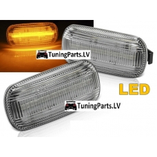 Audi A4 B6 (00-04); A4 B7 (04-08); A3 (03-12); A6 C6 (04-11) LED sānu pagriezieni, balti
