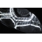 BMW E92/E93 (06-10) priekšējie lukturi, 3D LED eņģeļ acis, hromēti, Xenona, DRL, AFS