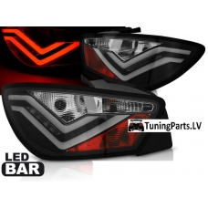 Seat Ibiza 6J (08-12) 3-durvju aizmugurējie LED lukturi, melni