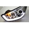Hyundai iX35 (10-13) priekšējie LED Dayline lukturi, hromēti, eņģeļacis