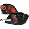 Peugeot 307 (01-07) aizmugurējie LED lukturi, melni