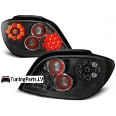 Peugeot 307 (01-07) aizmugurējie LED lukturi, melni
