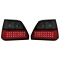 VW Golf 2 aizmugurējie LED lukturi, tonēti