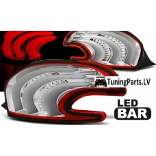 Peugeot 208 (12-15) aizmugurējie LED lukturi, sarkani