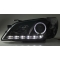 Lexus IS 200 (98-05) priekšējie LED Dayline lukturi, melni