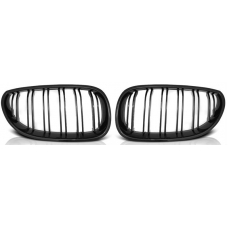 BMW E60/E61 (03-10) priekšējās restes melnas/glancētas dubultās