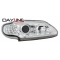 Renault Megane (96-99)/Scenic (96-99) priekšējie lukturi, LED dayline + LED pagriezieni, hromēti