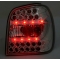 VW Polo 6N (94-99) LED aizmugurējie lukturi, hromēti