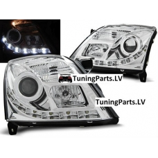 Opel Vectra C; Signum (02-05) LED dayline priekšējie lukturi, hromēti, DRL, xenon