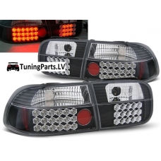 Honda Civic (91-95) 3D aizmugurējie LED lukturi, melni
