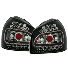 Audi A3 8L (96-00) aizmugurējie LED lukturi, melni