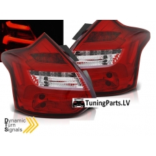 Ford Focus 3 (11-14) Hatchback aizmugurējie LED lukturi, dinamisks pagriezienu rādītajs