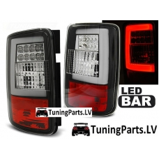 VW Caddy (03-14) aizmugurējie LED lukturi, melni  