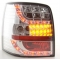 VW Passat B5 3B (96-00)/Passat B5.5 3BG (01-05) Variant aizmugurējie LED lukturi, hromēti + LED pagriezieni