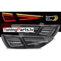 Seat Leon (12-20) aizmugurējie FULL LED BAR lukturi, dinamiskie pagriezieni, melni (OEM spuldzes)