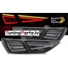Seat Leon (12-20) aizmugurējie FULL LED BAR lukturi, dinamiskie pagriezieni, melni (OEM LED)