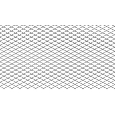 Alumīnija dekoratīvais siets 100x33cm, sudraba 16x8mm