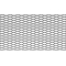 Alumīnija dekoratīvais siets Honey comb 100x25cm, šūnas izmērs 14x6mm, melns