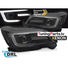 Subaru Forester (13-18) LED TUBE DRL SEQ priekšējie lukturi, melni xenona