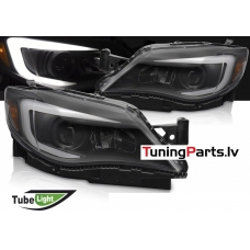 Subaru WRX (08-14) LED TUBE priekšējie lukturi, melni