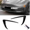 Tesla Model 3 miglas lukturu rāmīši, melni/glancēti