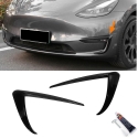 Tesla Model 3 miglas lukturu rāmīši, melni/glancēti