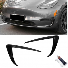 Tesla Model 3 miglas lukturu rāmīši, melni/glancēti