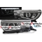 Toyota Hilux (16-20) LED priekšējie lukturi, DRL, melni