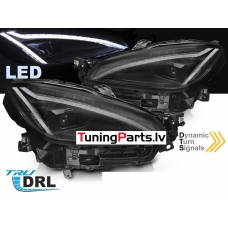 Toyota GR86 (21-...) FULL LED DRL priekšējie lukturi, melni SEQ WL