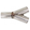 Y izpūtēja savienojums 45 grādos 76mm / 63mm x 2