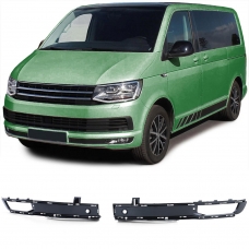 VW T6 (15-19) Transporter miglas lukturu rāmīši ar PDC vietām, melni/glancēti