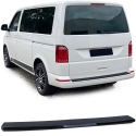 VW T5 (03-15), T6 (15-...) aizmugurējā bampera aizsargs 1D/2D, melns/glancēts