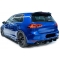 VW Golf 7 R (12-17) aizmugurējā bampera difuzora uzlika melna