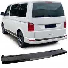 VW T5 (03-15), T6 (15-...) aizmugurējā bampera aizsargs 1D, melns/glancēts